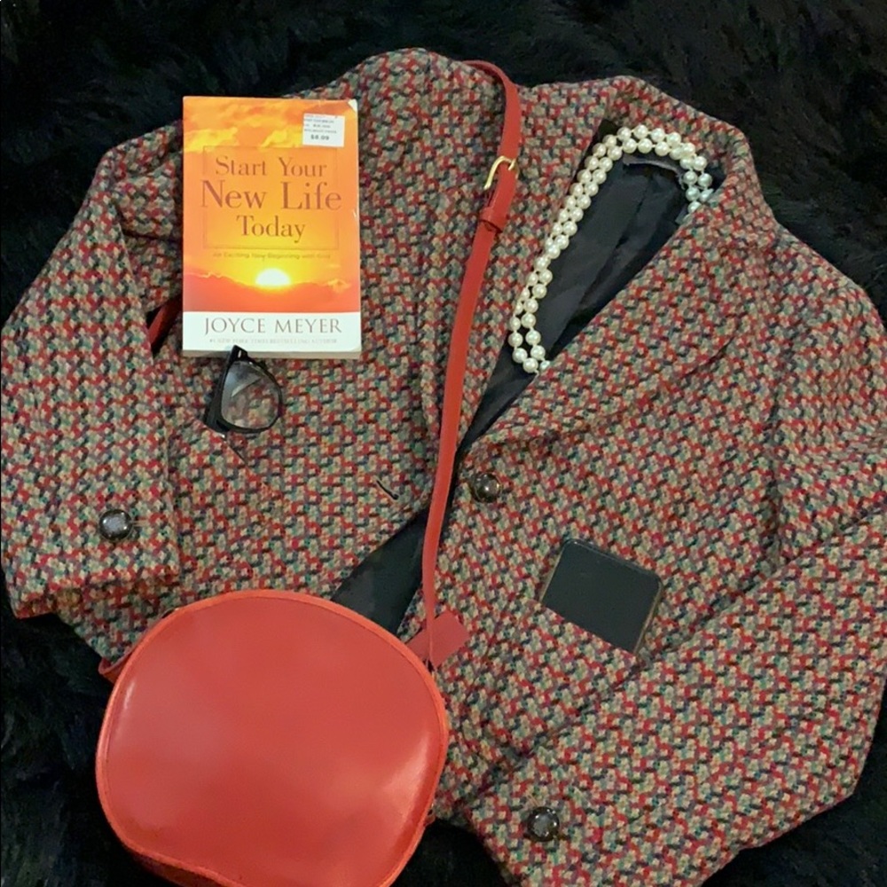 Vintage Liz Clairborne Wool Blend Blazer Size 8